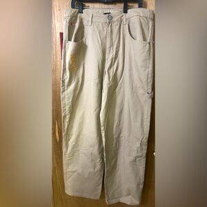 Southpole baggy jeans khaki.  Sp500SFW. Size Large. Actual measurements 36x34.